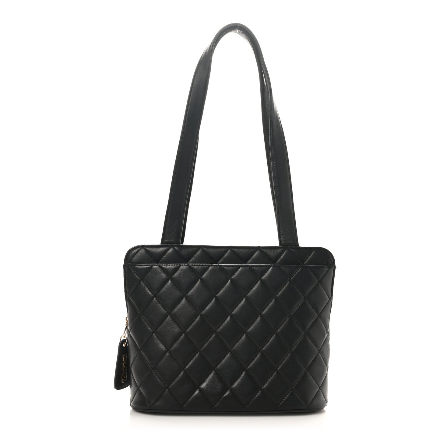 Lambskin Quilted Tote Black