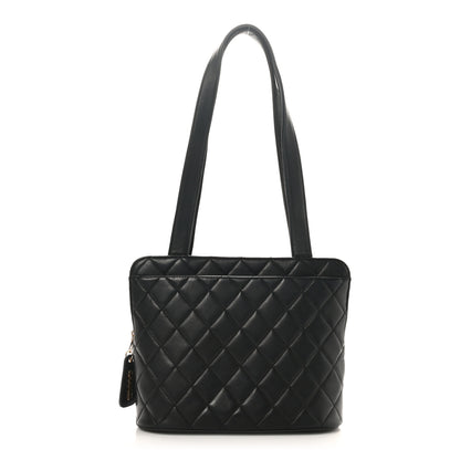Chanel Lambskin Quilted Tote Black 1 of 12