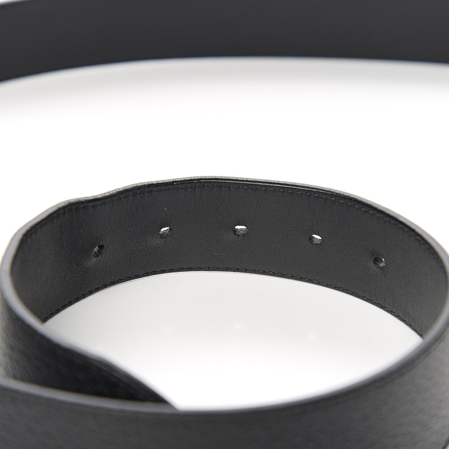 Gucci Textured Calfskin Double G 40mm Belt 115 46 Black 6 of 6