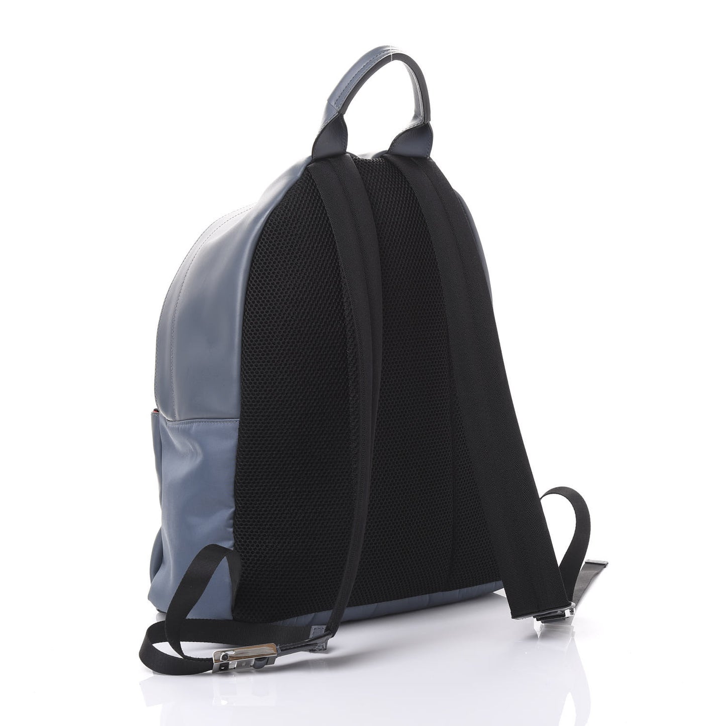 Nylon Vitello Liberty Metal Monster Eyes Rounded Backpack Tempesta
