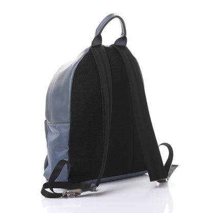 Fendi Nylon Vitello Liberty Metal Monster Eyes Rounded Backpack Tempesta 2 of 8