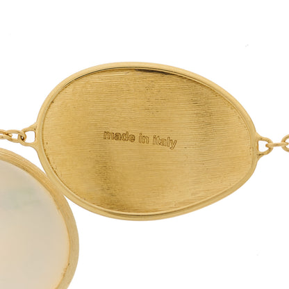 Marco Bicego 18K Yellow Gold Mother of Pearl Lunaria Short Necklace 4 of 5