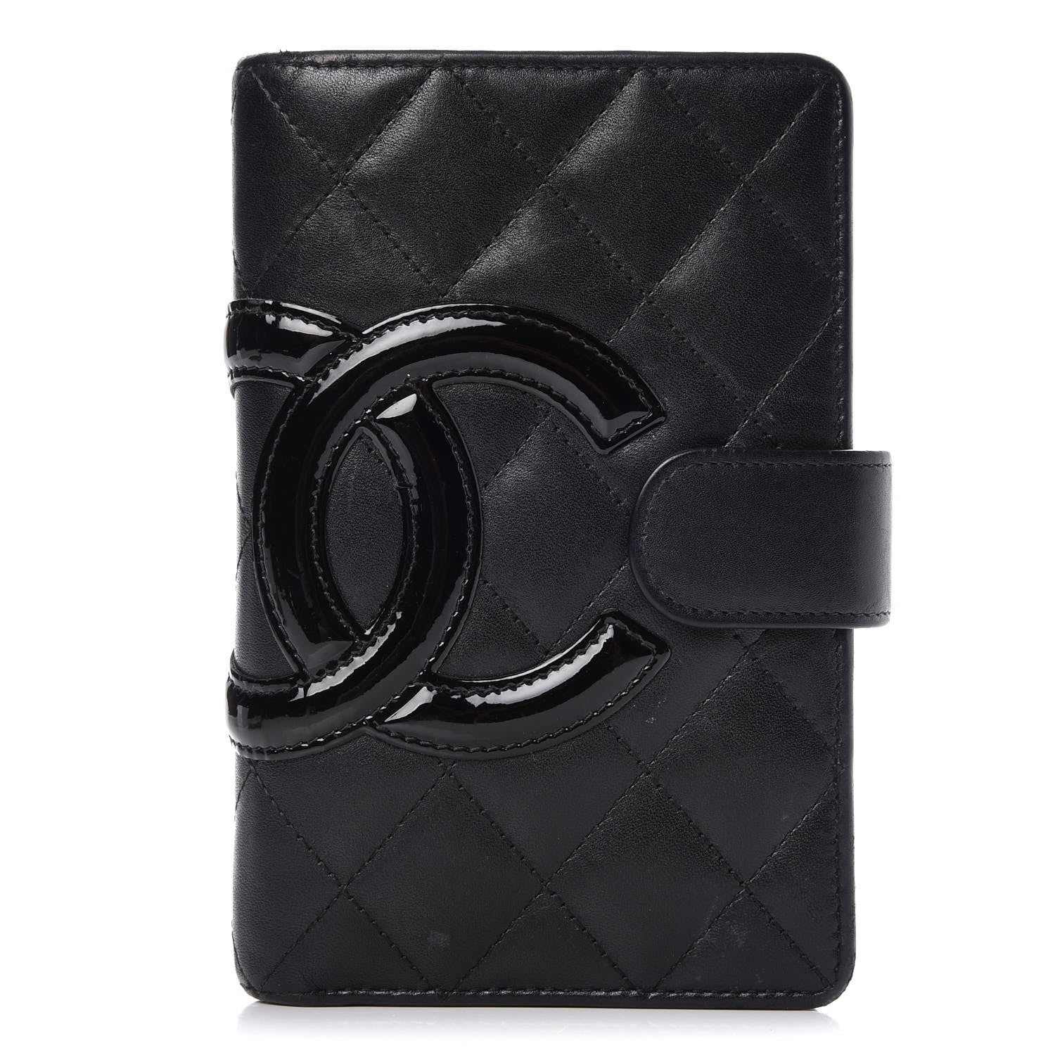 Chanel Calfskin Cambon Zipped Pocket Wallet Black 1 of 10