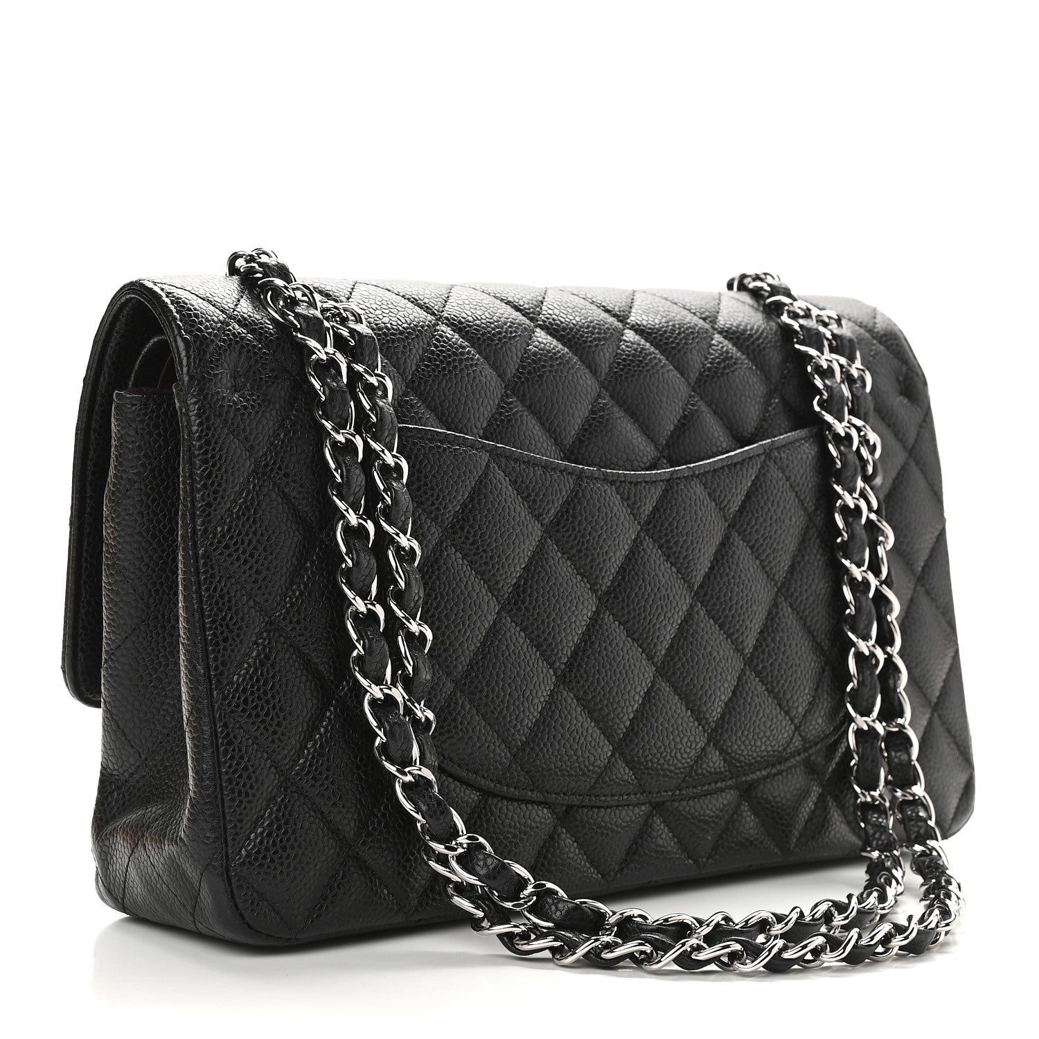 Chanel Caviar Quilted Medium Double Flap Black 3 of 11