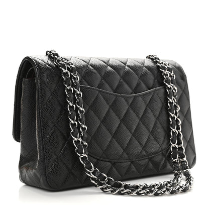 Chanel Caviar Quilted Medium Double Flap Black 3 of 11