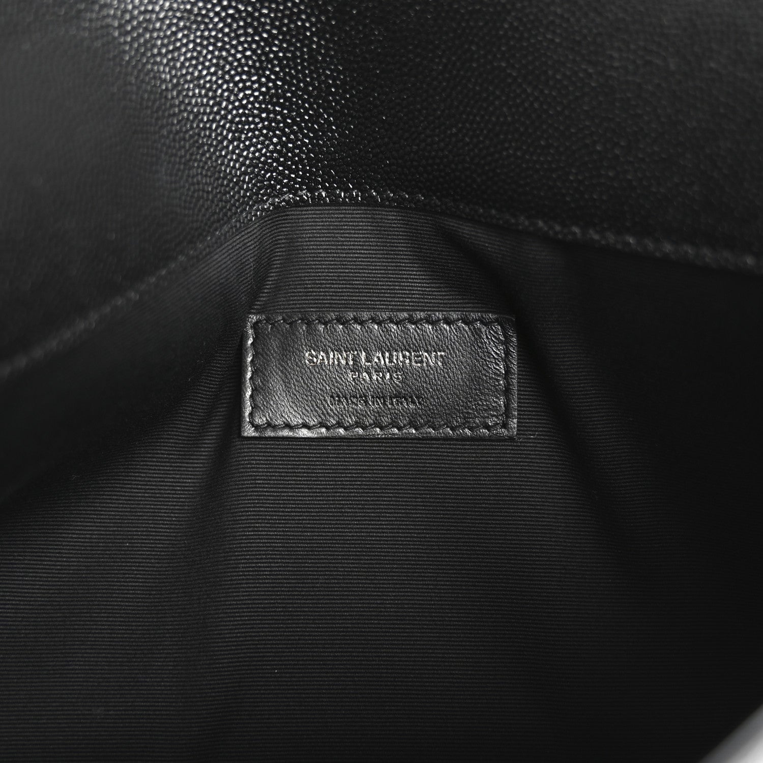 Saint Laurent Grain De Poudre Uptown Pouch Black 6 of 9