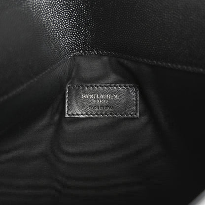 Saint Laurent Grain De Poudre Uptown Pouch Black 6 of 9