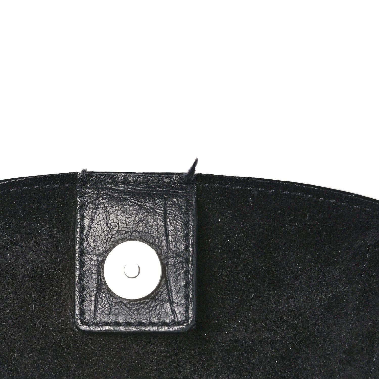 Saint Laurent Calfskin Crocodile Embossed Large Shopper Tote Black 12 of 15