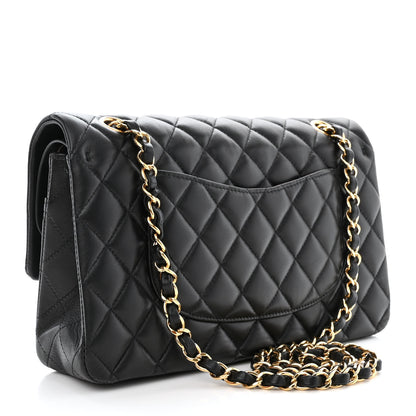 Chanel Lambskin Quilted Medium Double Flap Black 3 of 13