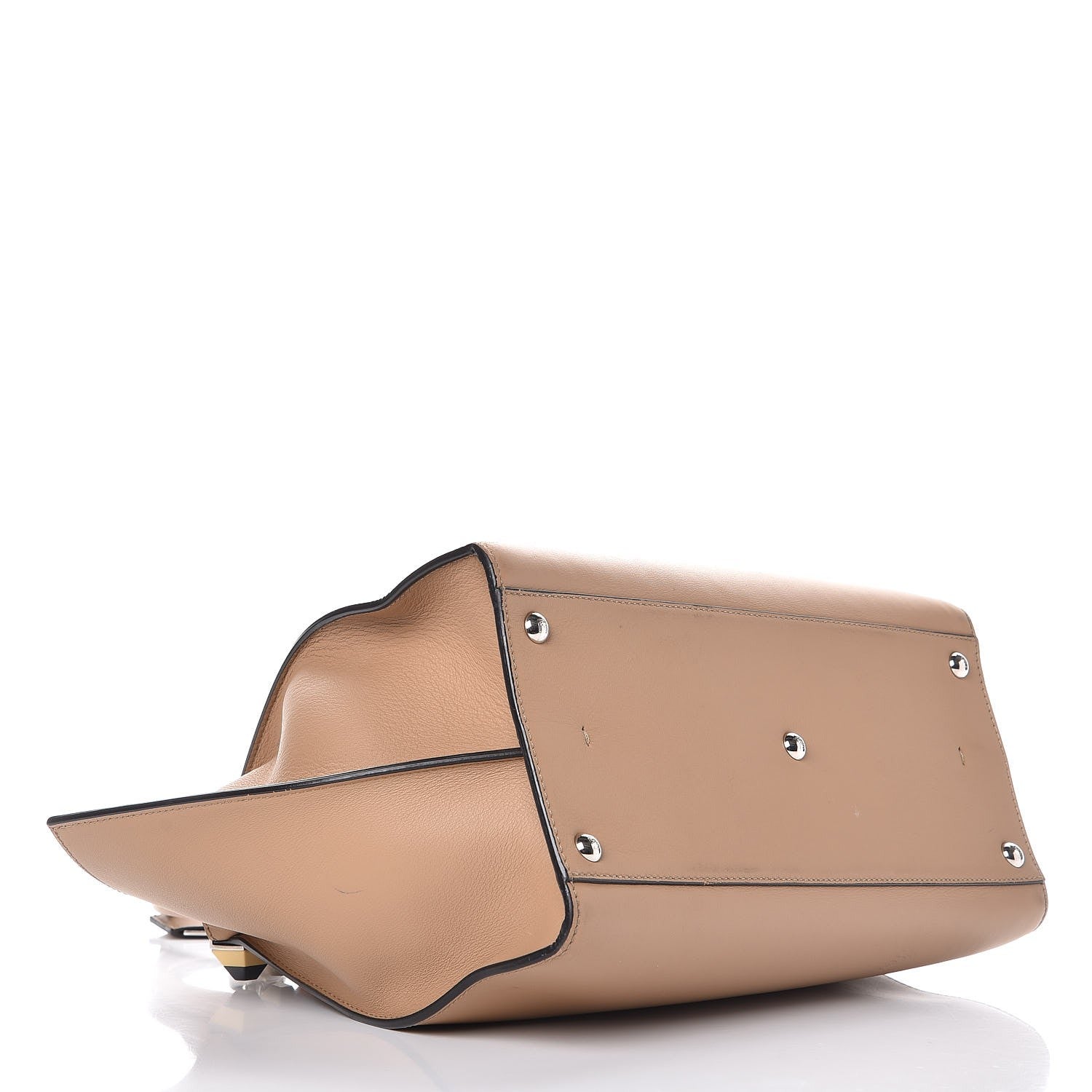 Fendi VItello Dolce Studded Petite 3Jours Tote Cuoio Multicolor 4 of 25
