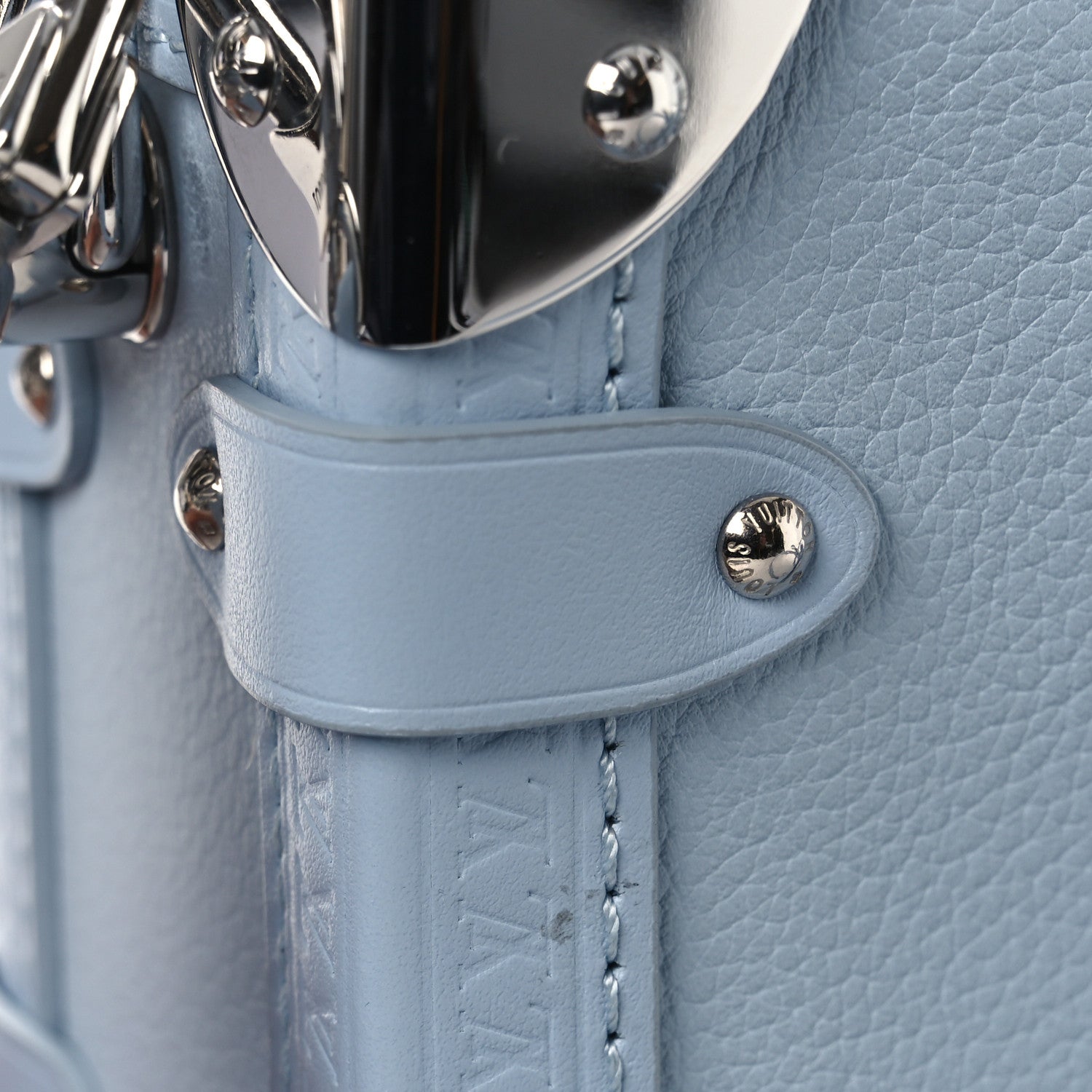 Louis Vuitton Calfskin Side Trunk PM Blue 11 of 13