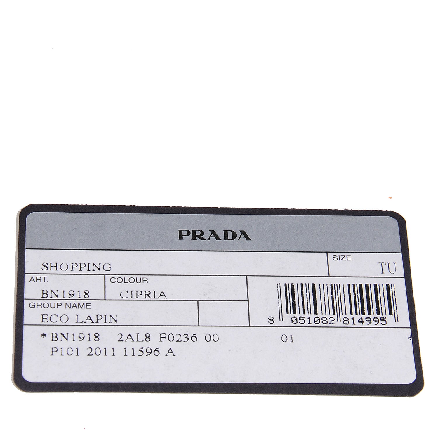 Prada Eco Lapin Faux Fur Open Top Tote Cipria 13 of 14