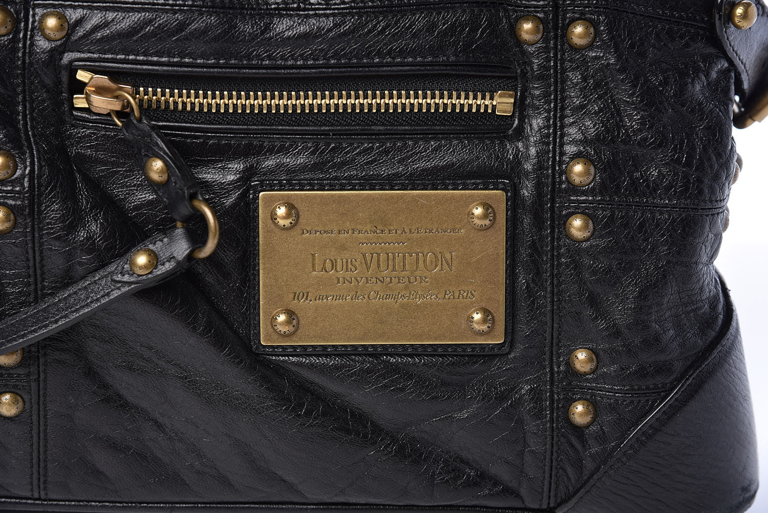 Louis Vuitton Lambskin Riveting Black 8 of 19