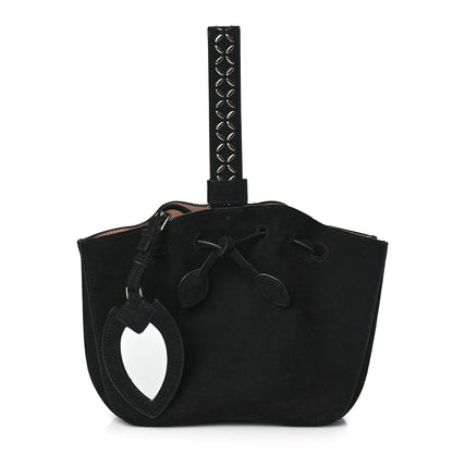 Alaia Suede Petal Embellished Rose-Marie 19 Bag Black 1 of 8