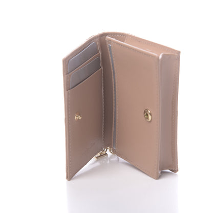 Christian Dior Patent Cannage Small Lady Dior Flap Card Holder Rose De Vents 6 of 9