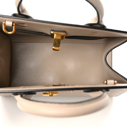 Salvatore Ferragamo Calfskin Small The Studio Box Bag Daino 5 of 9