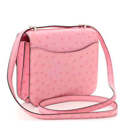Hermes Ostrich Constance 18 Bubblegum 4 of 12