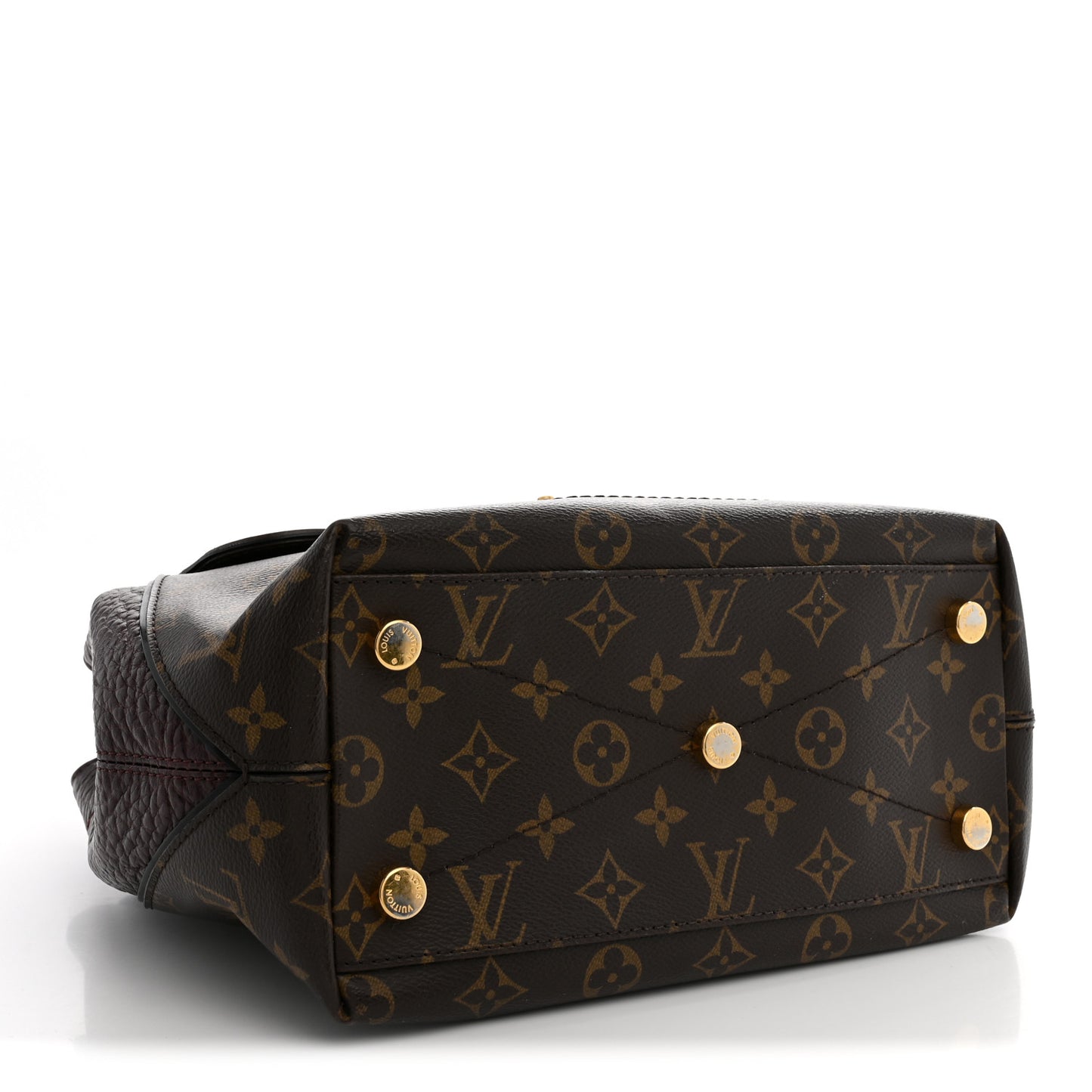 Monogram Ostrich Lizard Majestueux PM Bordeaux
