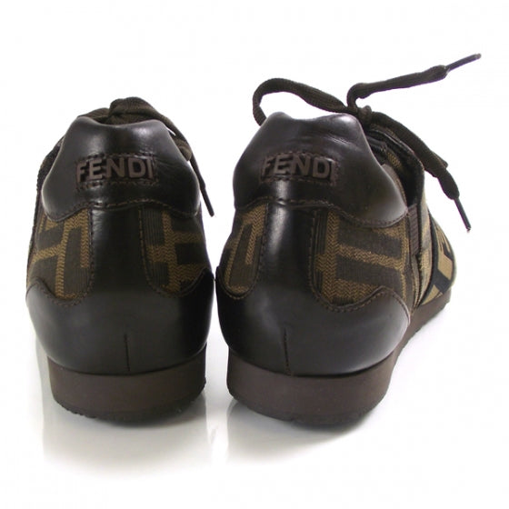 Fendi Jacquard Vitello Zucca Sportive Sneakers 6 Tobacco 3 of 8