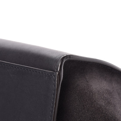 Celine Smooth Calfskin Suede Medium Trapeze Navy 11 of 17