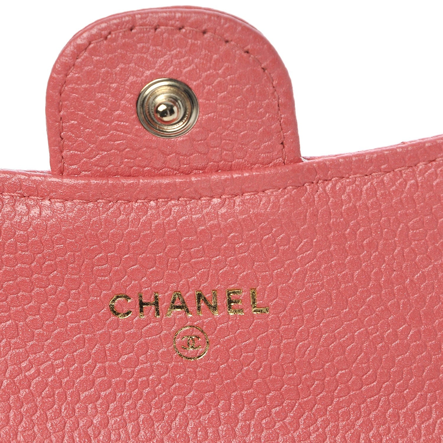 Chanel Caviar Quilted Flap Card Holder Pink 6 of 9