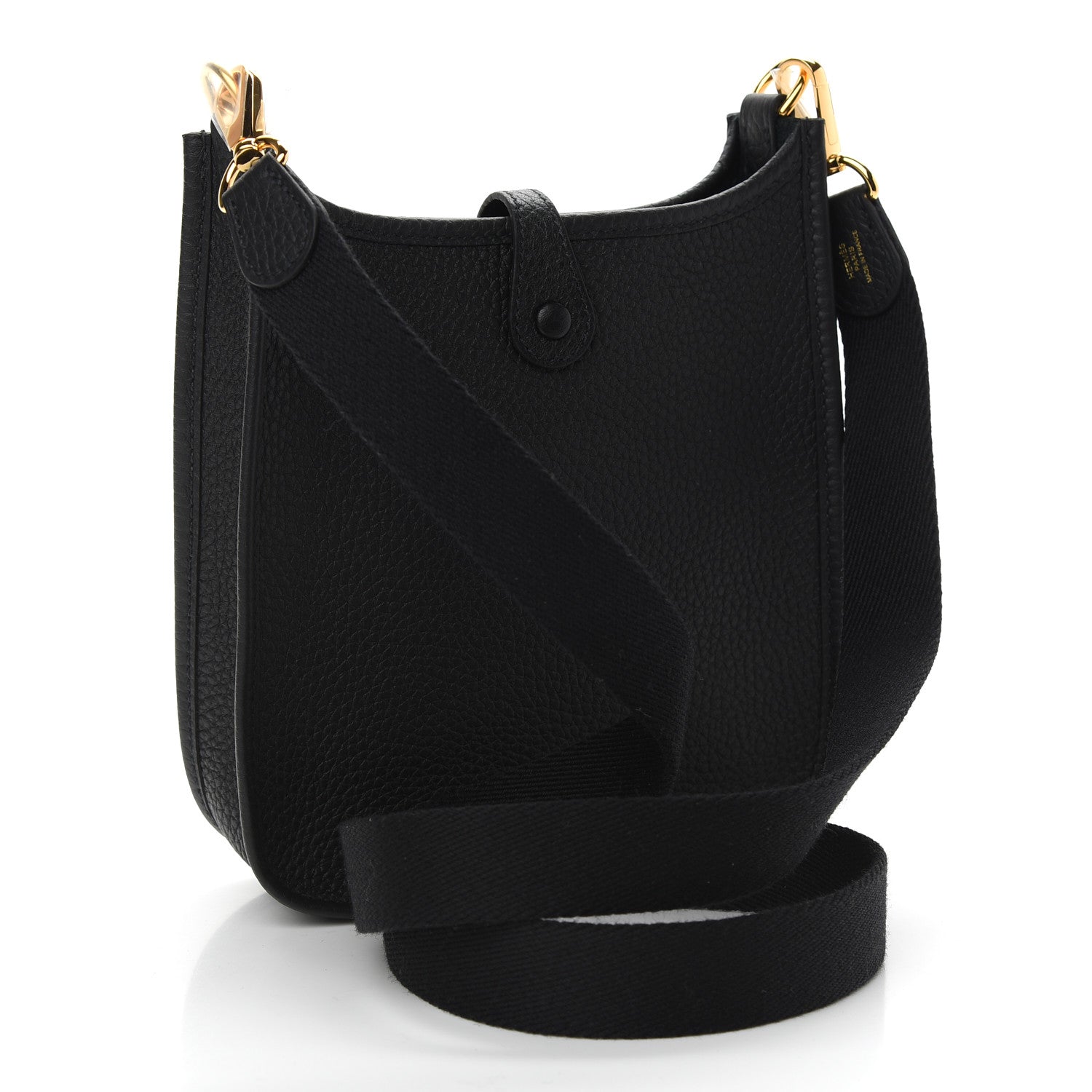 Hermes Taurillon Clemence Evelyne TPM Black 3 of 9