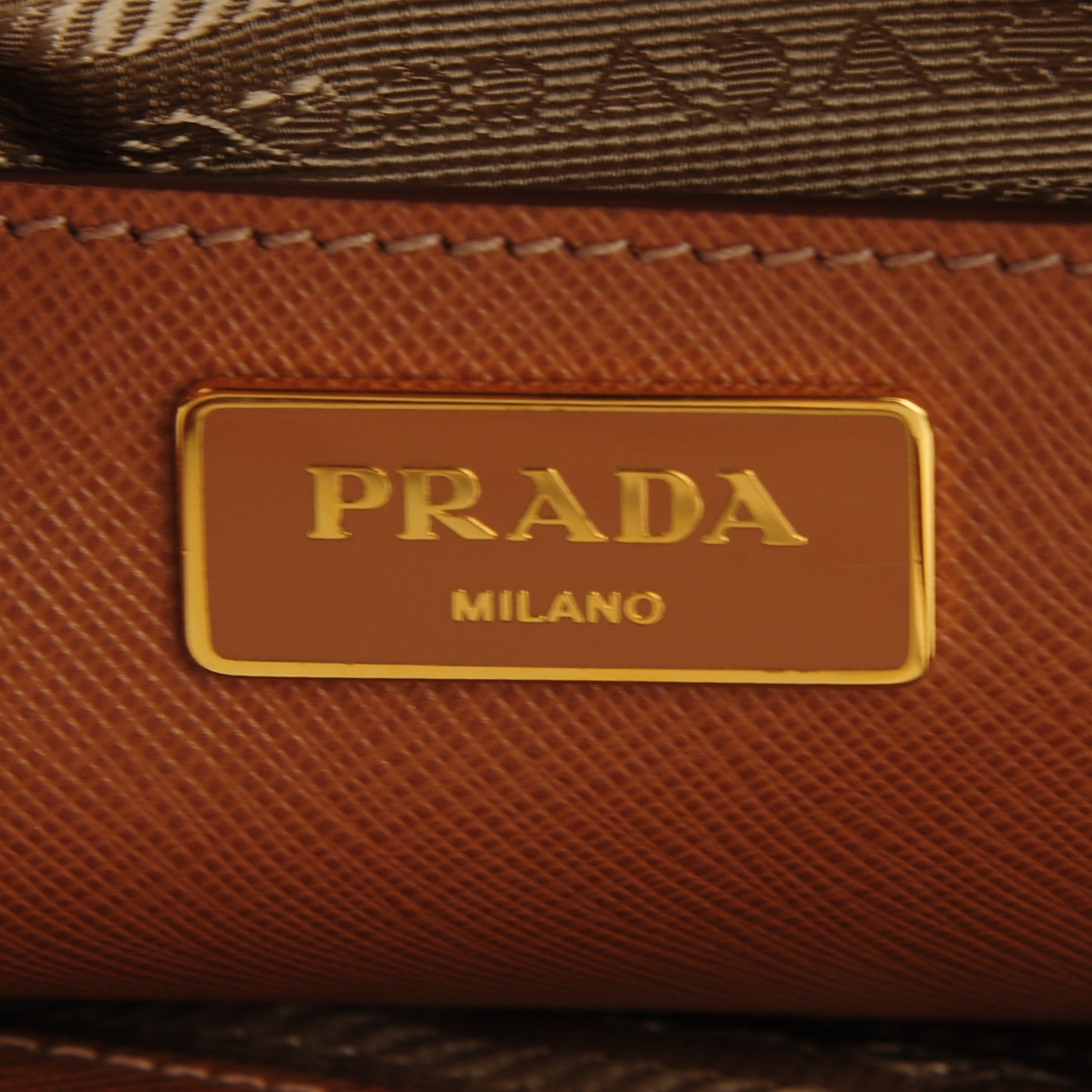 Prada Saffiano Lux Large Galleria Double Zip Tote Cannella 6 of 9