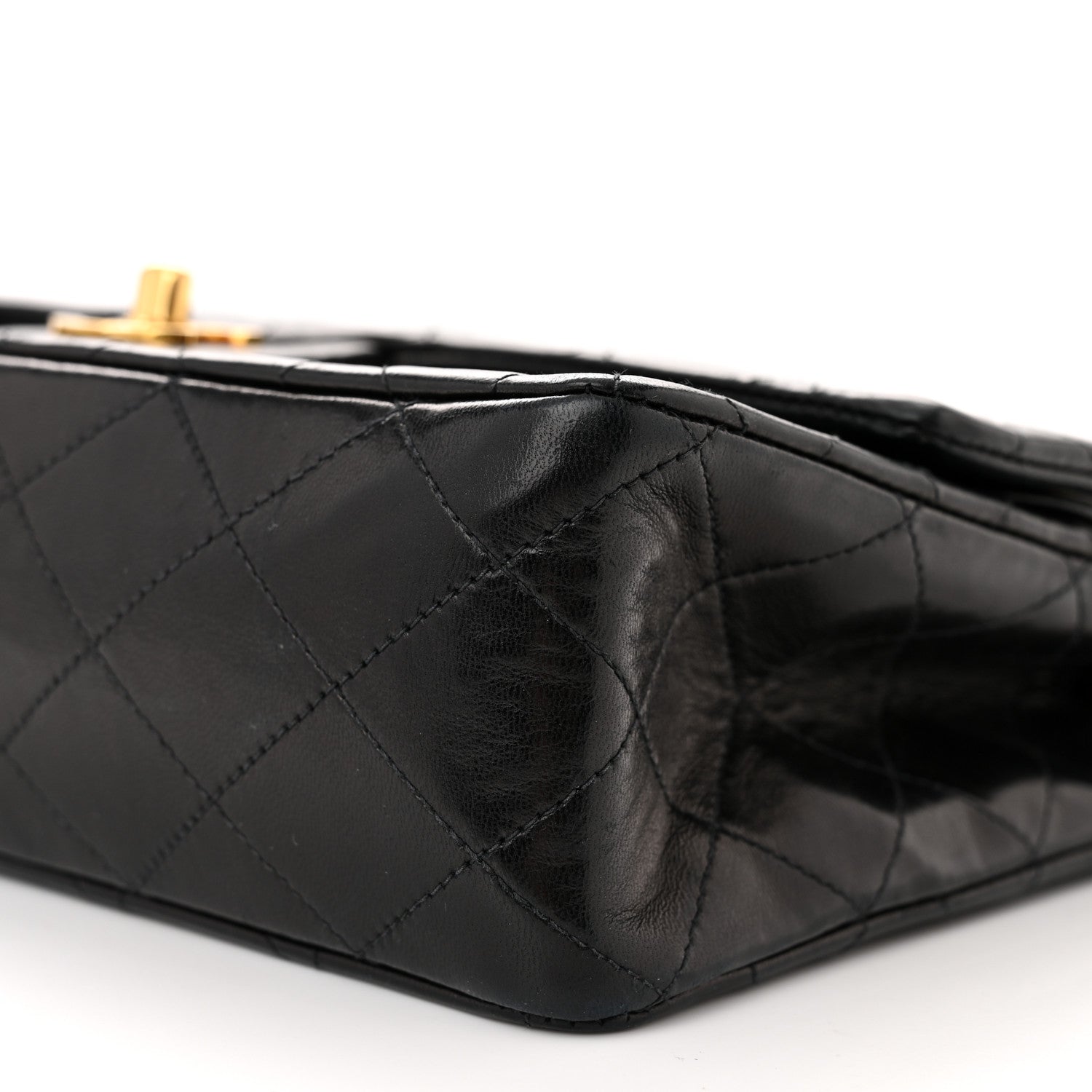 Chanel Lambskin Quilted Medium Double Flap Black 9 of 13