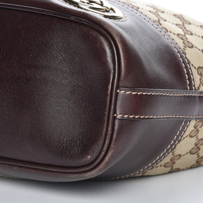 Gucci Monogram Medium Britt Hobo Dark Brown 9 of 10