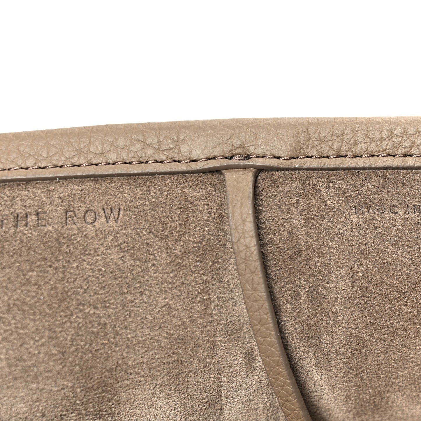 Grained Calfskin Park Tote Three Elephant