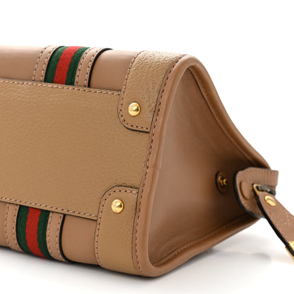Gucci Koi Calfskin Small Bauletto Duffle Top Handle Bag Camel 10 of 12