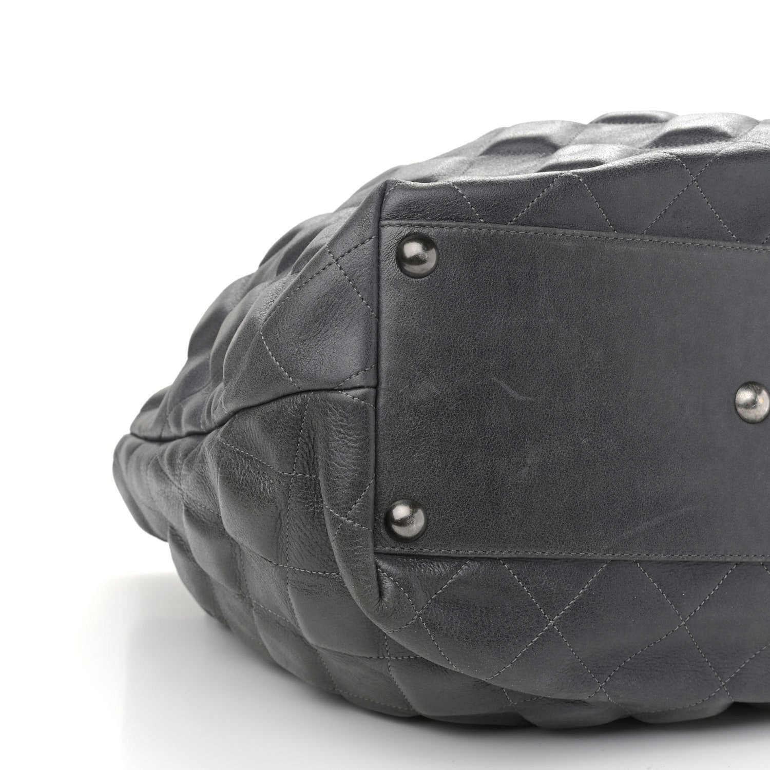 Chanel Calfskin Sloane Square Tote Grey 8 of 12