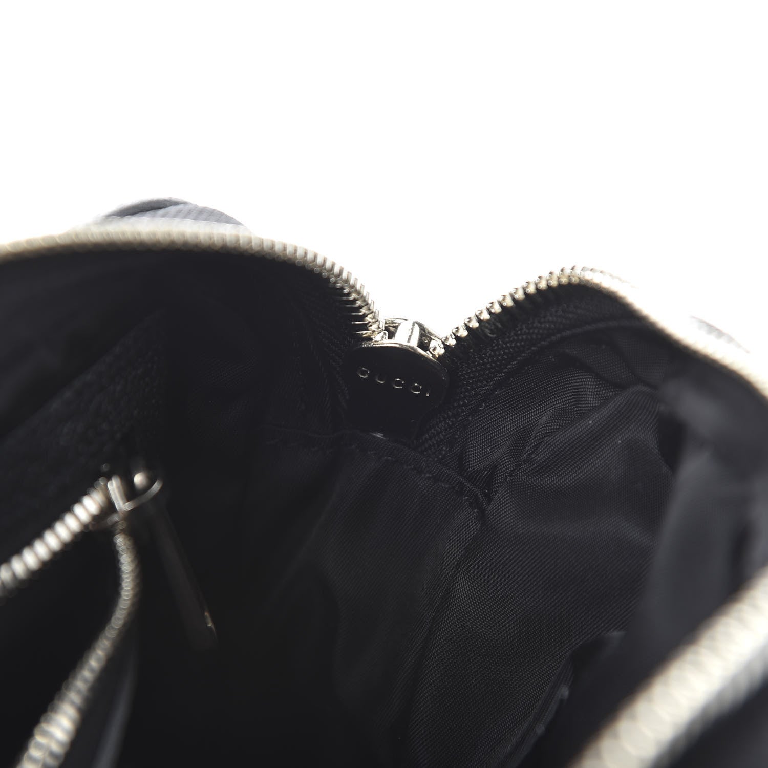 Gucci Econyl Nylon Monogram Off The Grid Belt Bag Black 10 of 12