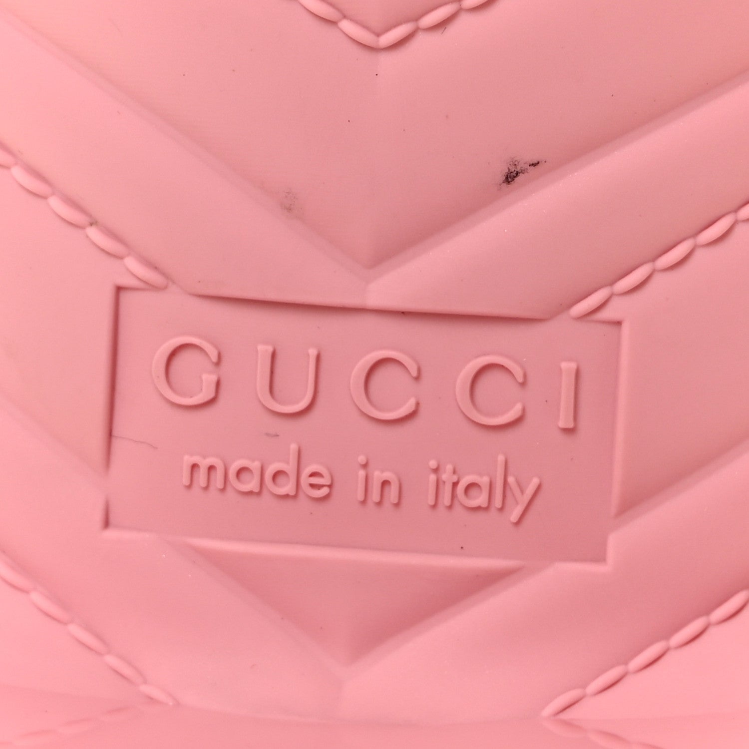 Gucci Rubber Gucci Logo Womens Platform 20/60mm Slide Sandals 37 Wild Rose 6 of 10