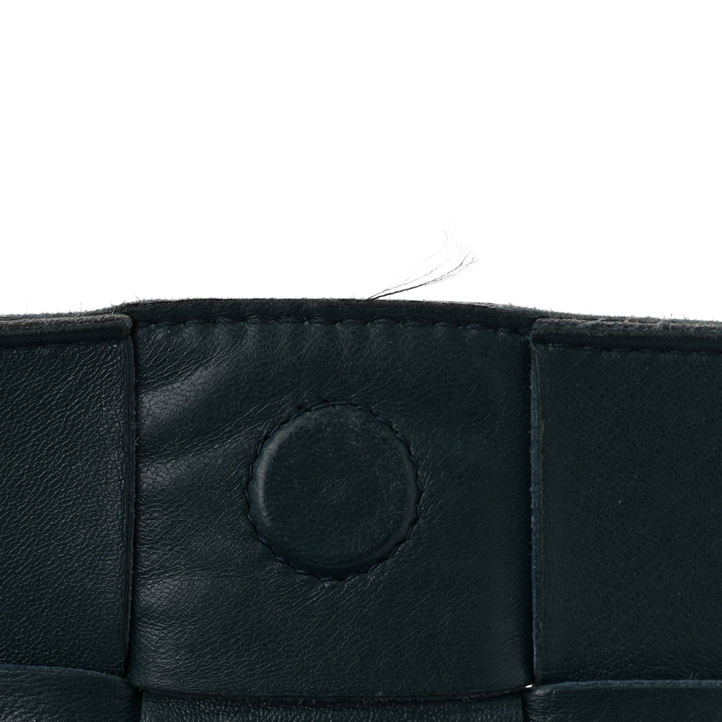 Grained Calfskin Maxi Intrecciato Cassette Crossbody Bag Deep Blue