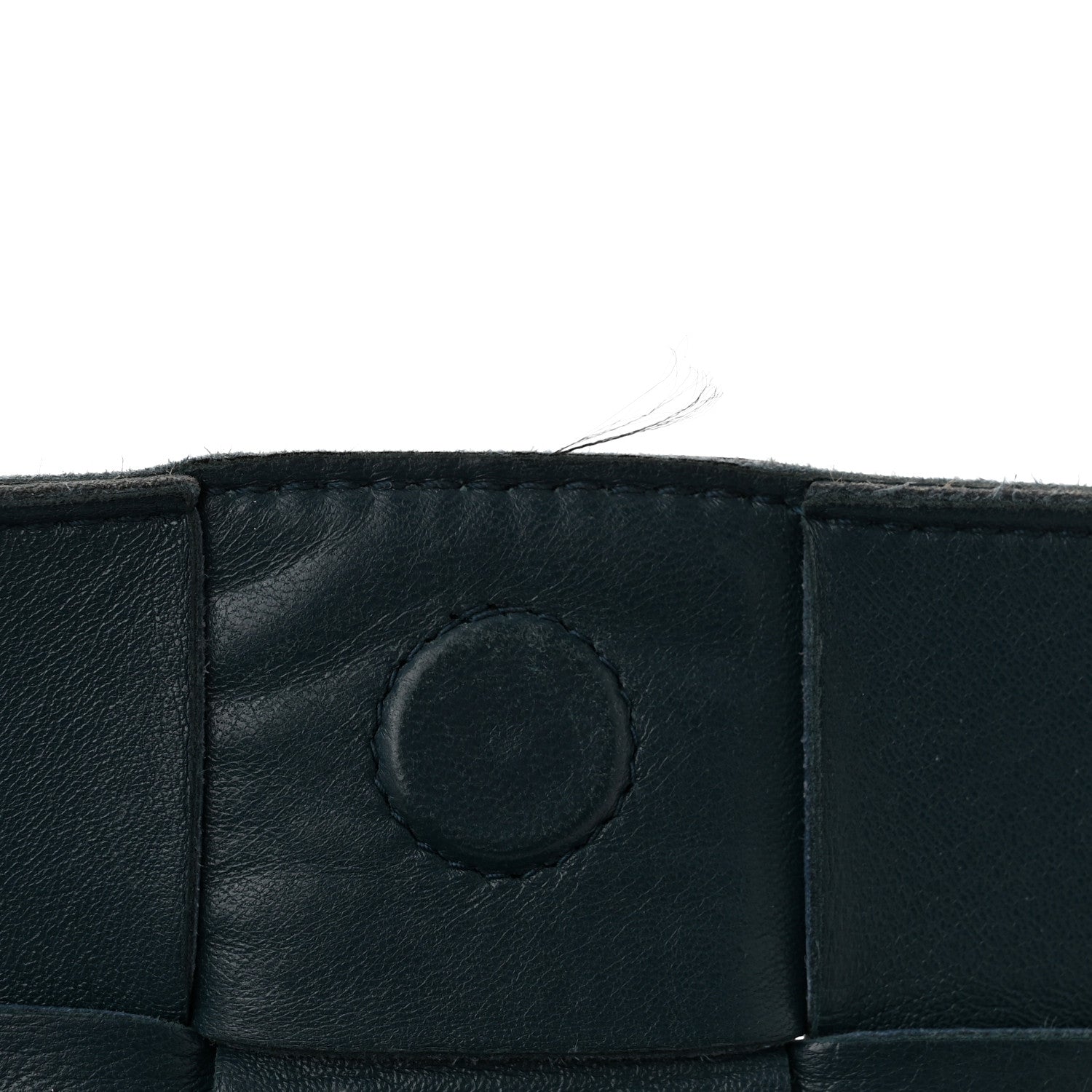 Bottega Veneta Grained Calfskin Maxi Intrecciato Cassette Crossbody Bag Deep Blue 11 of 11