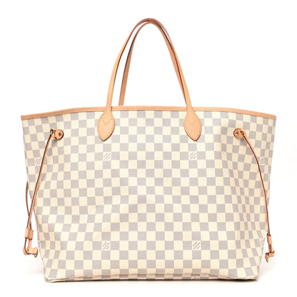 Louis Vuitton Damier Azur Neo Neverfull GM Rose Ballerine 2 of 11