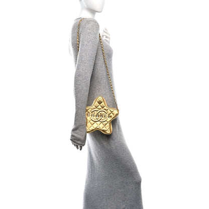 Chanel Metallic Lambskin Quilted Walk Of Fame Star Bag Gold 2 of 10