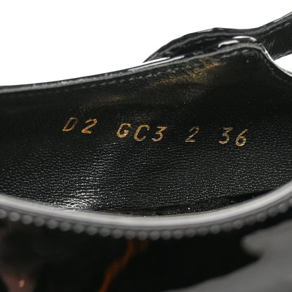 Valentino Garavani Patent Tiptoe Ballerina Flats 36 Black 8 of 12