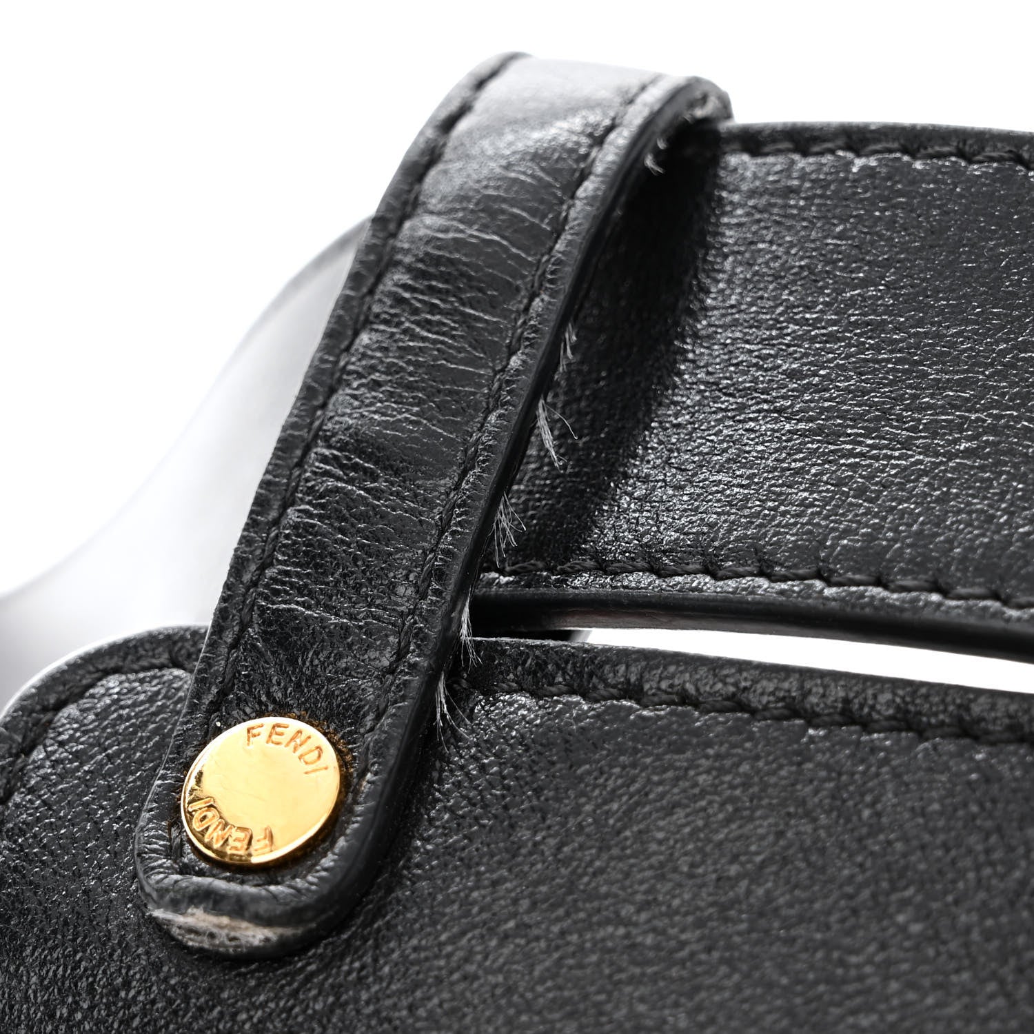 Fendi Vitello Glacier Utility Belt Pouch Black 17 of 21
