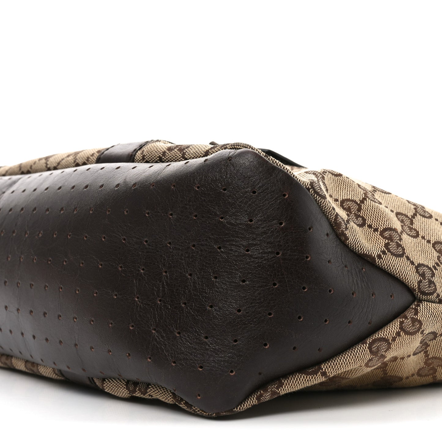 Monogram Calfskin Tote Dark Brown