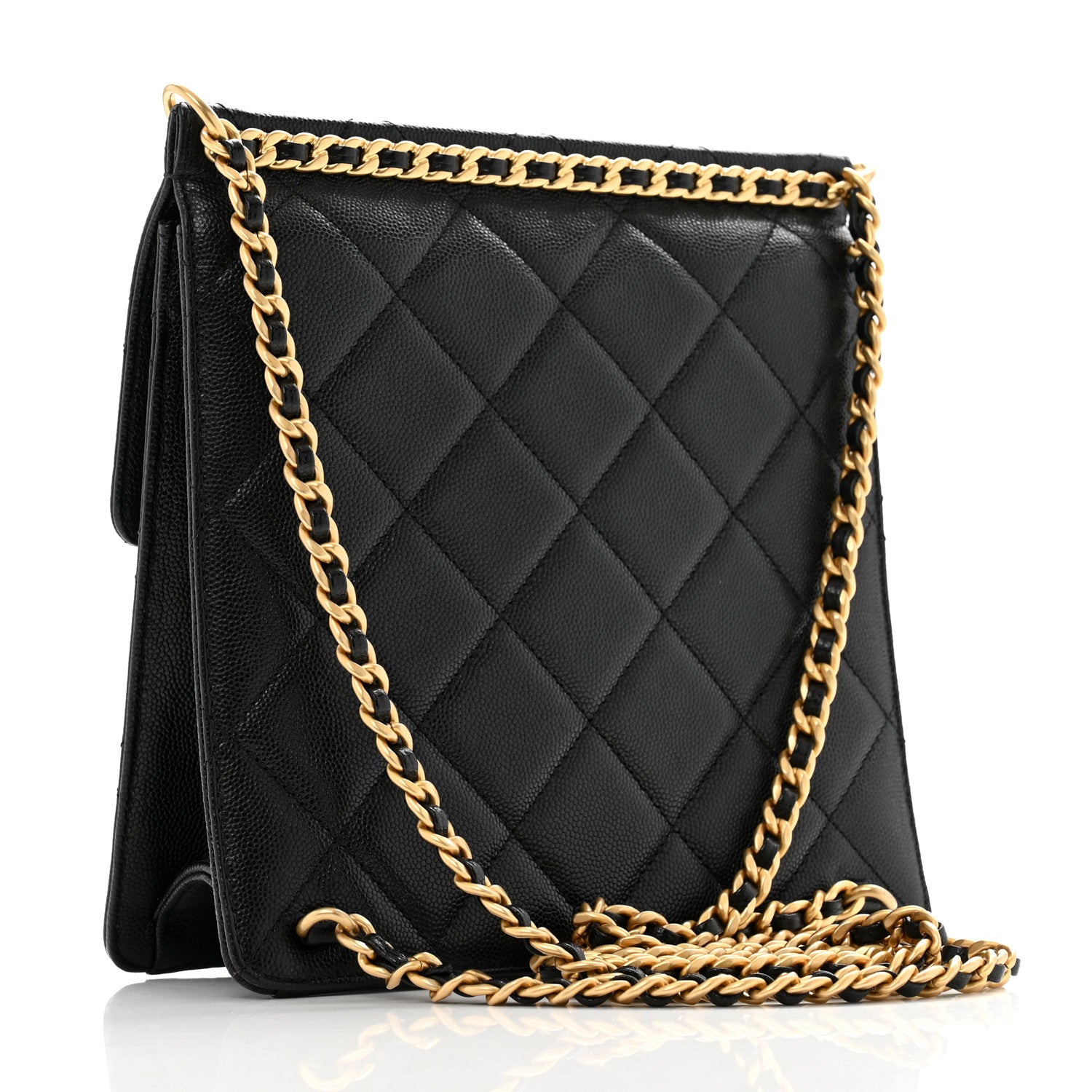 Chanel Caviar Quilted Chain Backpack Black 3 of 12