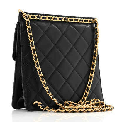 Chanel Caviar Quilted Chain Backpack Black 3 of 12