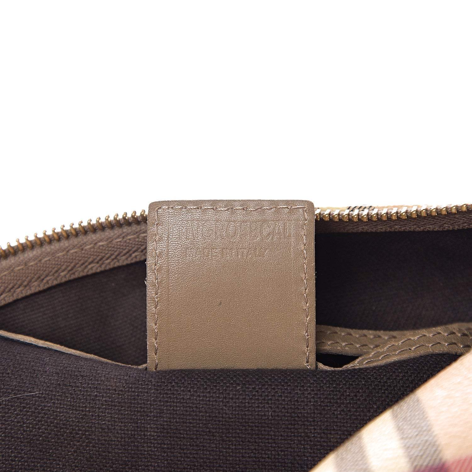 Burberry Haymarket Check Small Chester Bowling Bag Beige 6 of 16