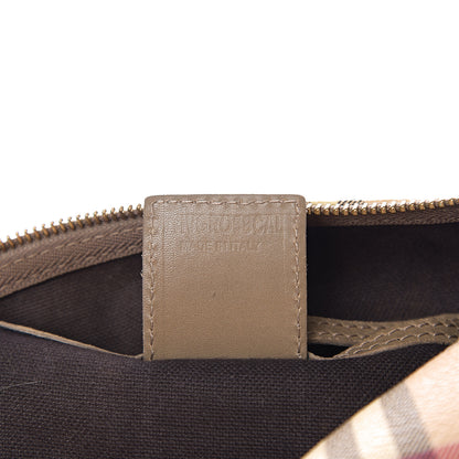 Burberry Haymarket Check Small Chester Bowling Bag Beige 6 of 16