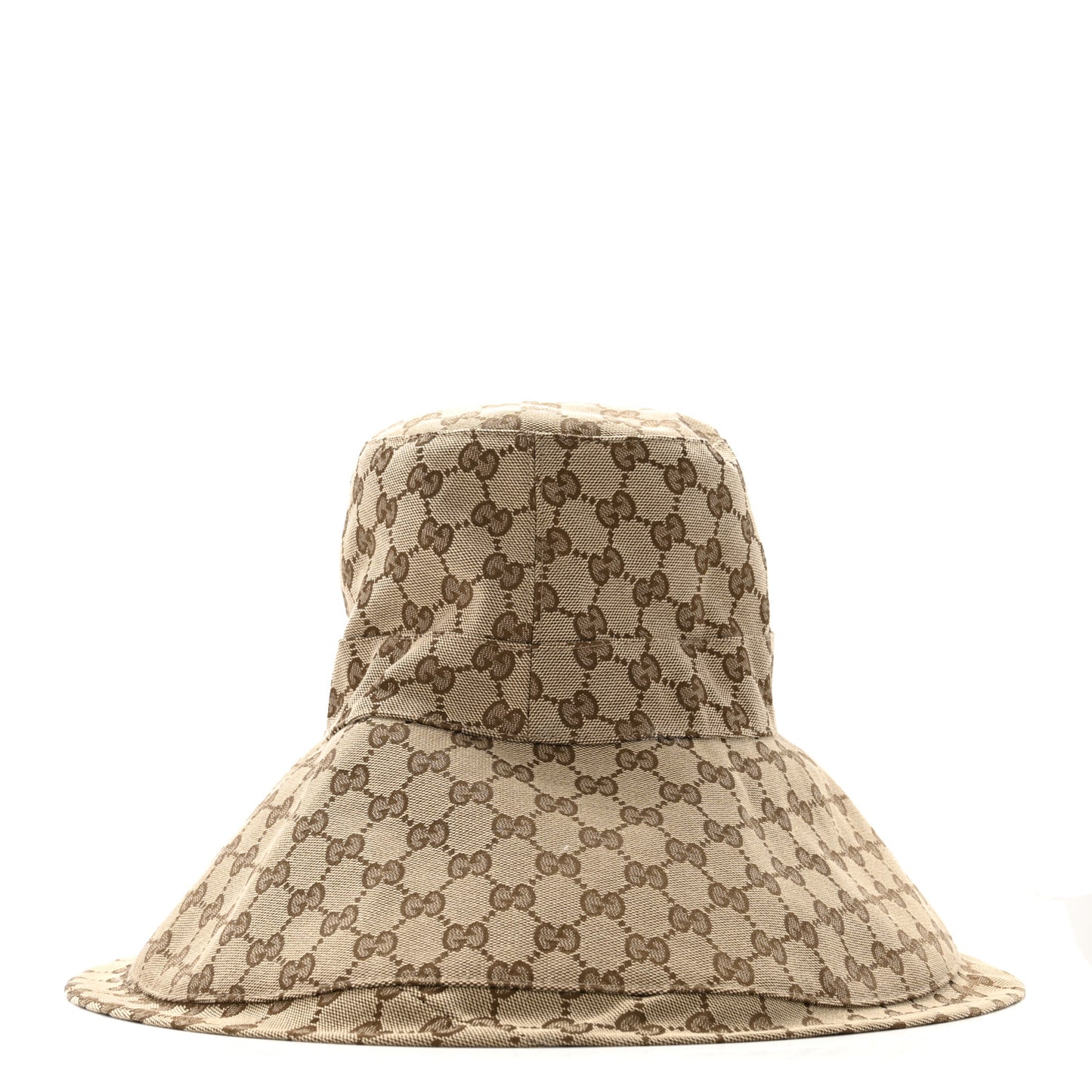 Monogram Wide Brim Hat L Beige