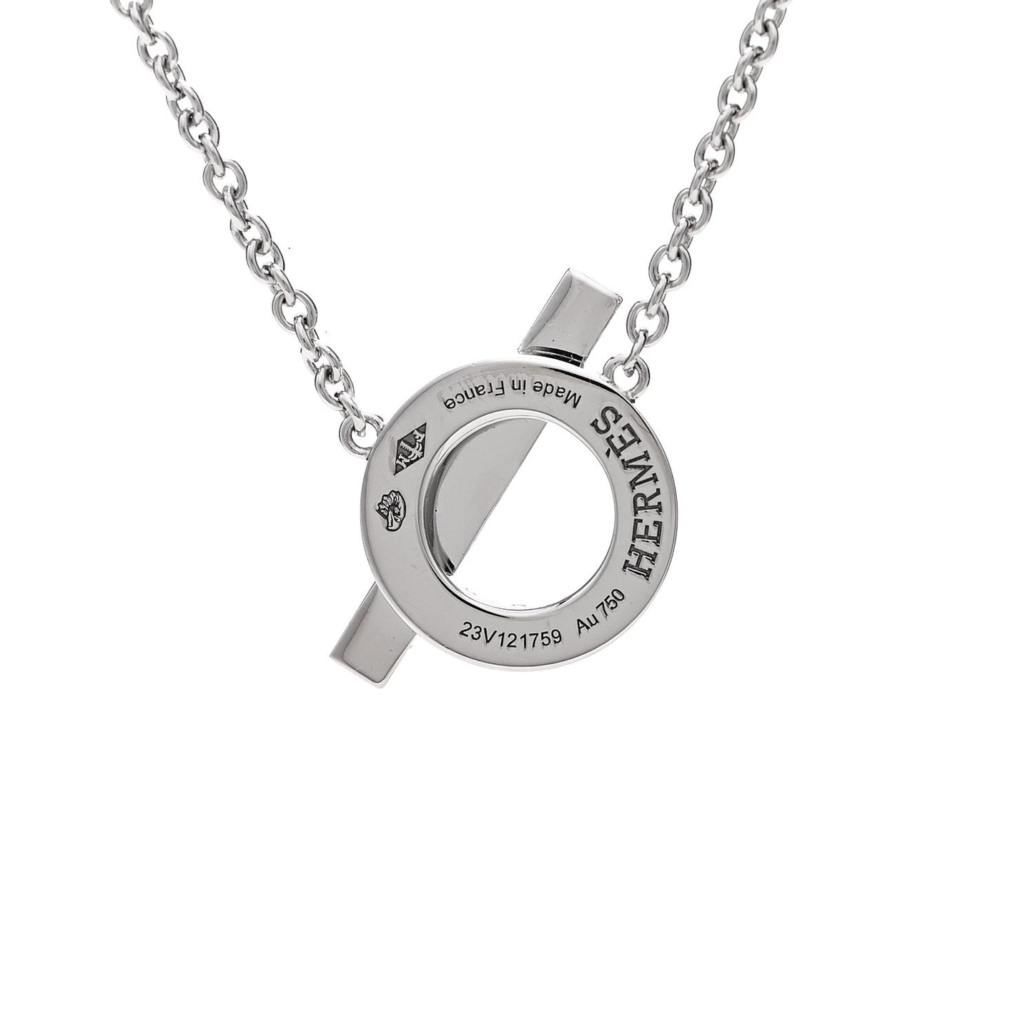 18K White Gold Diamond Finesse Pendant Necklace