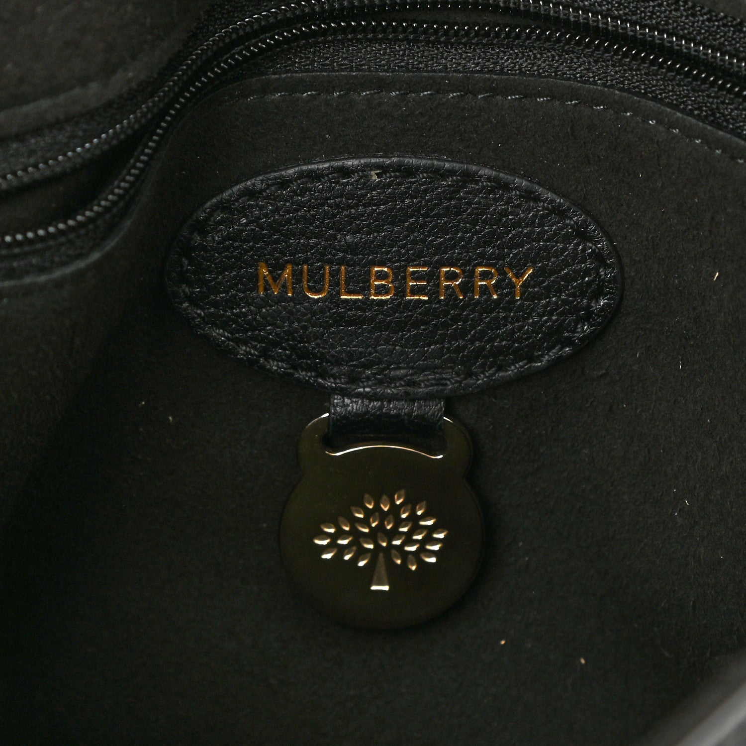 Mulberry Glossy Goatskin Small Lily Flap Black 6 of 12