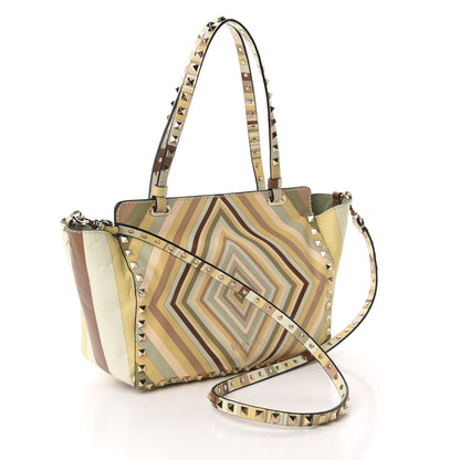 Valentino Garavani Vitello Native Couture 1975 Small Rockstud Tote Multicolor 3 of 10