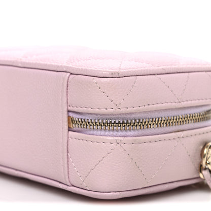 Chanel Caviar Quilted Top Handle Vanity Case Pink 11 of 11